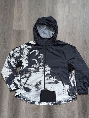 Oakley Unconventional 3 Snowboard Jacket Womens M Shell Only Black White Hooded